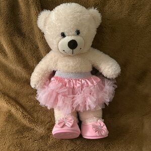 Build-A-Bear set of 2 pink tutus & 1 pair ballet flats Outfit
